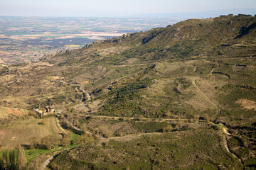 Spring flowers and landscapes in northern Spain