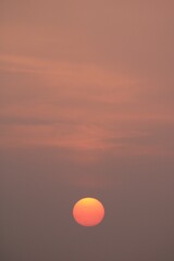 Coucher de soleil en Bretagne.