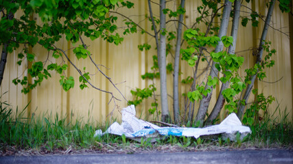 garbage in city backlane