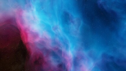 Plakat Beautiful nebula in cosmos far away 3d rendering