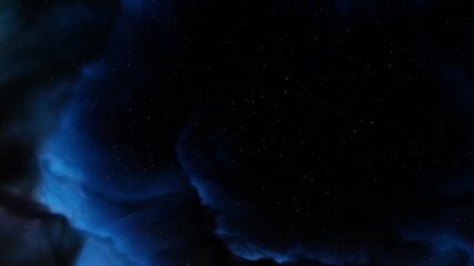 Naklejka na ściany i meble Beautiful nebula in cosmos far away 3d rendering