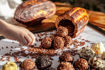 Children's candy and chocolate for decoration