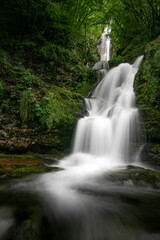 Obraz premium idyllic waterfall in the forest