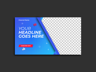 Editable Creative Digital Marketing Agency and Corporate YouTube  thumbnail design  and web banner template
