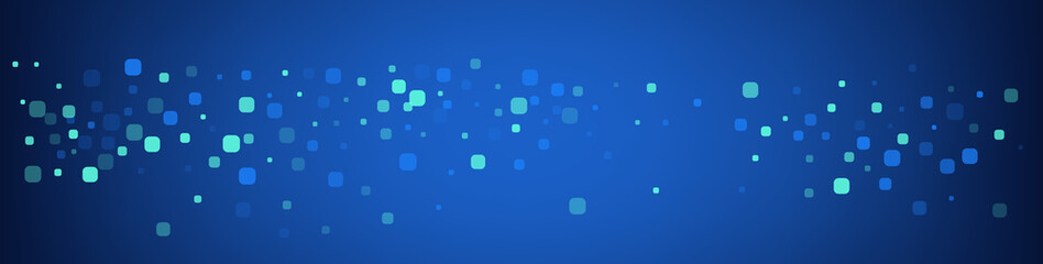 Blue Confetti Celebration Blue Vector Background.
