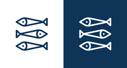 Fish icon illustration isolated vector sign symbol