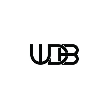 wdb letter original monogram logo design