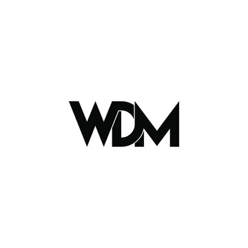 wdm letter original monogram logo design