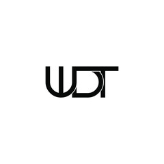 wdt letter original monogram logo design