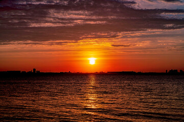 Sunrise, May 16, 2021, Sanbanze, Urayasu, Japan