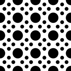 Large and small dots or circles. Vector four small dots and big rouded shapes.