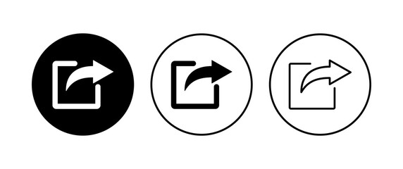 Share icon set. Sharing vector icon