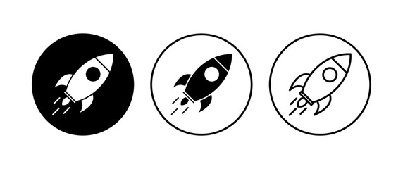 Rocket icon set. Startup icon vector.