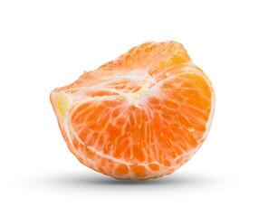 Orange slice isolated on white background