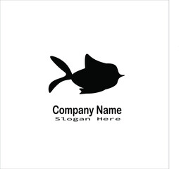 Obraz premium Fish logo on white background