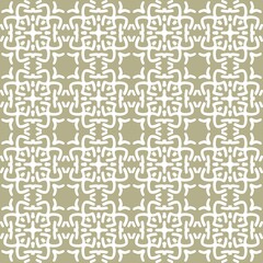 green brown olive mandala art seamless pattern floral creative design background vector illustration