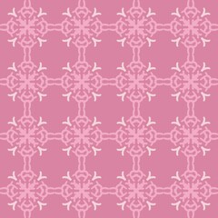 red violet pink pastel mandala art seamless pattern floral creative design background vector illustration