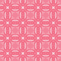 red violet pink pastel mandala art seamless pattern floral creative design background vector illustration