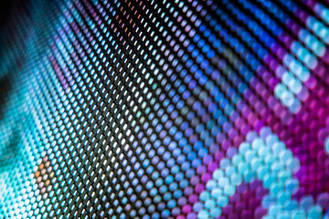CloseUp LED blurred screen. LED soft focus background. abstract background ideal for design.