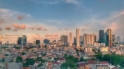 Obraz premium Jakarta Cityscape in the sunny afternoon