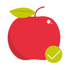 apple fruit checkmark