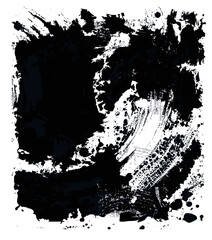 vector grunge ink splat fully editable