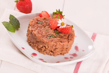 Strawberry risotto.