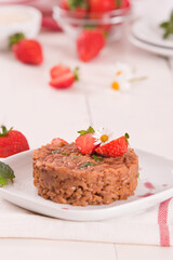 Strawberry risotto.
