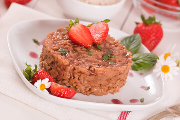 Strawberry risotto.