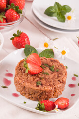 Strawberry risotto.