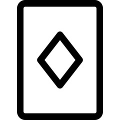 diamond card icon vector