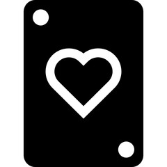 heart card icon vector