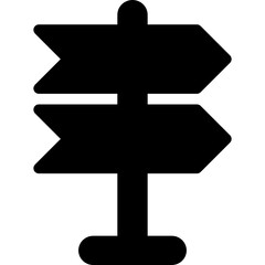 Fototapeta premium sign post icon vector