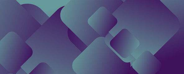 Obraz premium Square shapes composition geometric abstract background. 3D shadow effects and fluid gradients. Modern overlapping forms