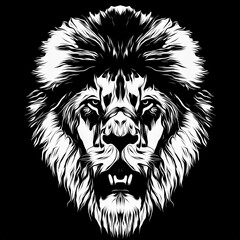 lion head silhouette