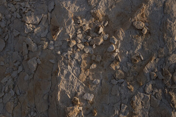 Textured surface of desert rocks and stones