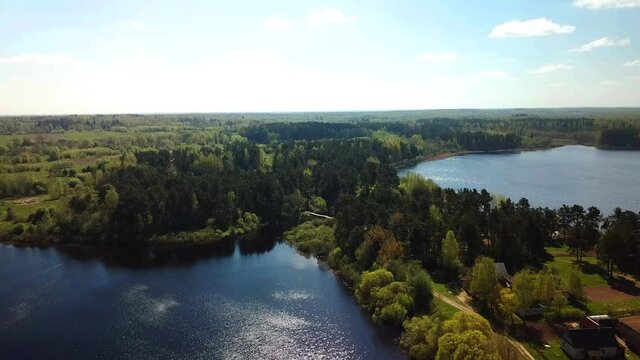 Beautiful landscape of Lake Sosno
