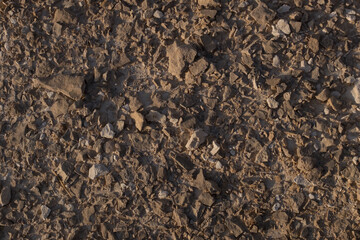 Textured surface of desert rocks and stones