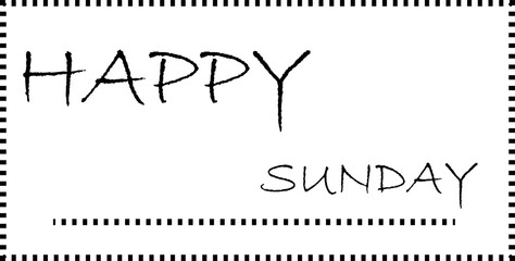 Happy Sunday poster design