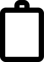 Low Battery Bold Line Icon