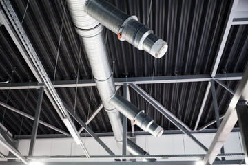 Industrial roof steel construction ventilation system outlet