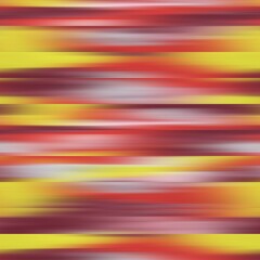 Seamless abstract blur ikat stripe pattern print. High quality illustration. Horizontal stripes of blurred colors. Abstract non print for fashion or interior surface design.