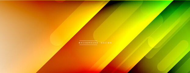 Dynamic lines abstract background. 3D shadow effects and fluid gradients. Modern overlapping forms