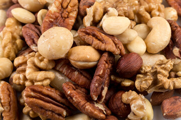 Large diversity of healthy nuts