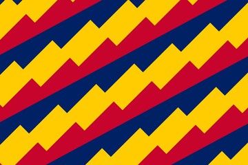 Simple geometric pattern in the colors of the national flag of Chad