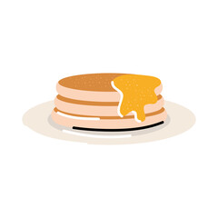 pancake with syrup