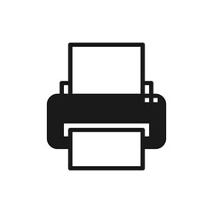 Printer  icon vector illustration .
