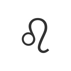 Leo icon isolated on white background. Zodiac symbol modern, simple, vector, icon for website design, mobile app, ui. Vector Illustration