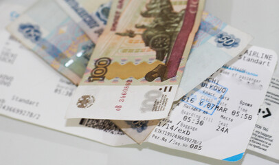 PASSPORT WALLET CHARGING TICKETS AND MONEY - ALL YOU NEED FOR TRAVELING