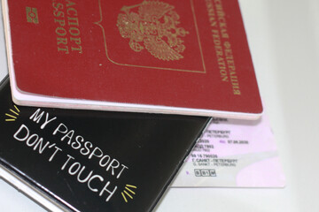 PASSPORT WALLET CHARGING TICKETS AND MONEY - ALL YOU NEED FOR TRAVELING